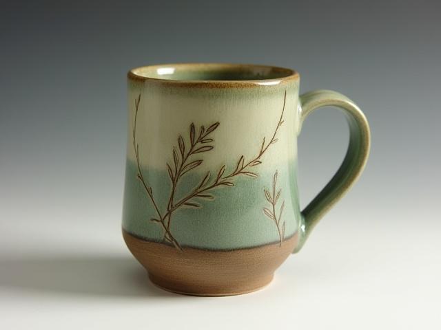 Forest Spirit Series ceramic mug set with intricate leaf motifs, greyed out with 'Sold Out' banner.